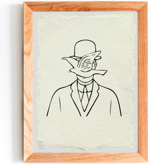Grabado Man in a Bowler Hat - René Magritte